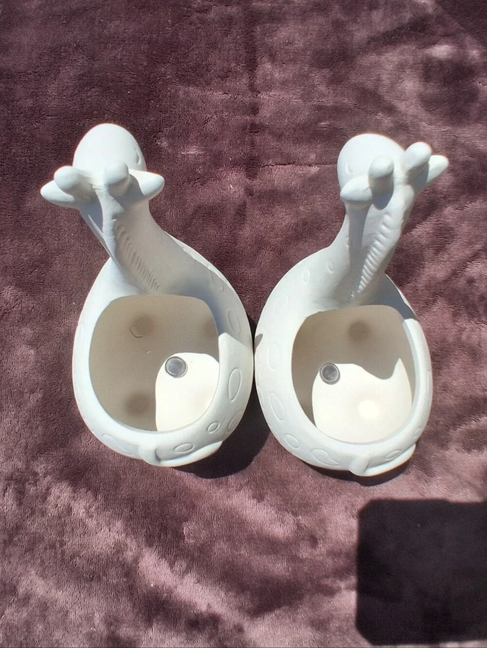 Unpainted Ceramic Giraffes